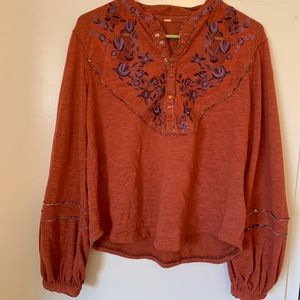Free People Western Top
